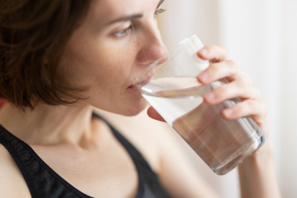 Hydratation après le massage